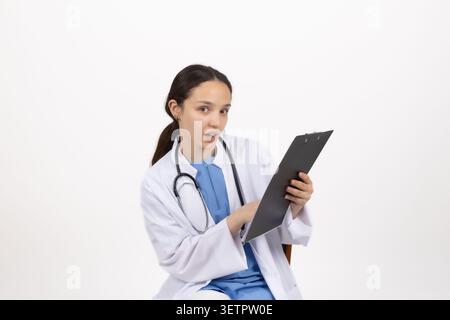 Porträt der jungen Frau im studio Stockfoto