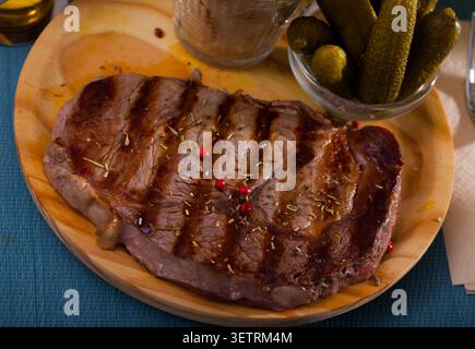 Gebratenes Rindfleischsteak Stockfoto