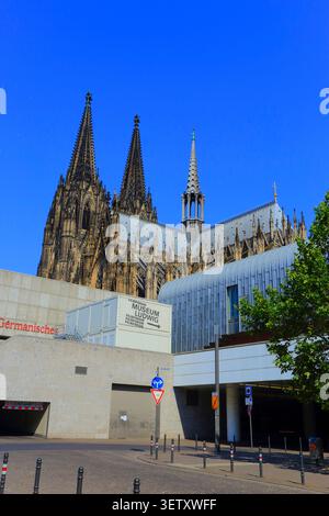 Köln Dom. Außenansicht des Kölner Doms. Nordrhein-Westfalen. Deutschland Stockfoto