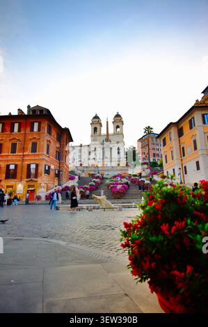 Platz der Spanischen Treppe in Rom Stockfoto