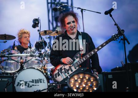 The Cure live im Blackweir Live, Cardiff, 24. Juni 2026 Stockfoto