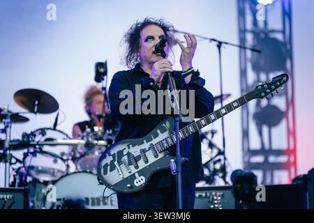 The Cure live im Blackweir Live, Cardiff, 24. Juni 2026 Stockfoto