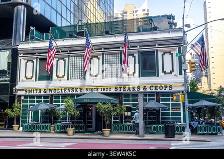 Smith & Wollensky auf der 3rd Avenue NY, berühmtes Steakhouse in Manhattan, New York City Stockfoto