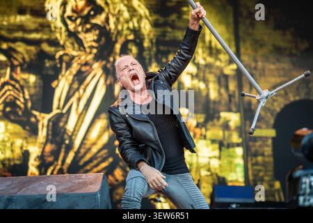 Oslo, Norwegen, 25. Juni 2026, Bruce Dickinson von Iron Maiden live beim Tons of Rock Festival, Anne-Marie Forker/Alamy Live News Stockfoto
