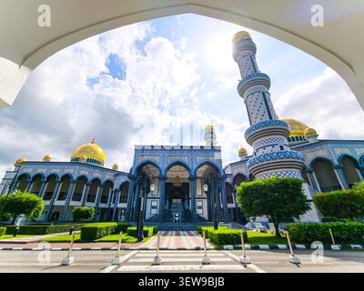 Masjid Jame' ASR Hassanil Bolkiah ist die größte Moschee in Brunei. Stockfoto
