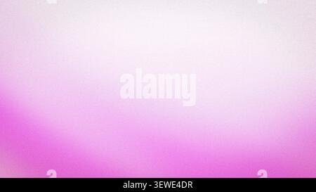 Abstrakter, körniger Hintergrund mit einer weichen, verschwommenen Mischung aus hellrosa Magenta und weiß Stockfoto