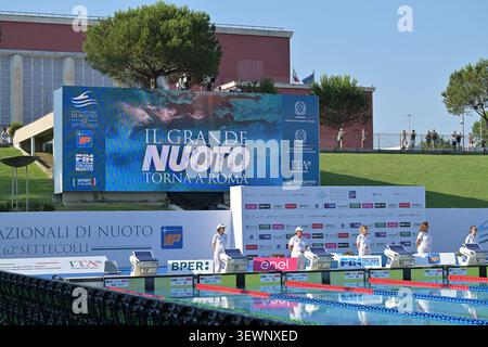 Foro Italico Roma, Roma, Italien - Eine allgemeine Ansicht des Foro Italico während 62°Internazionali di Nuoto Settecolli, 27. Juni 2026 (Foto: Roberto Ramaccia/SIPA USA) Credit: SIPA USA/Alamy Live News Stockfoto