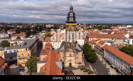 Luftaufnahme der Stadt Gotha in Thüringen. Stockfoto