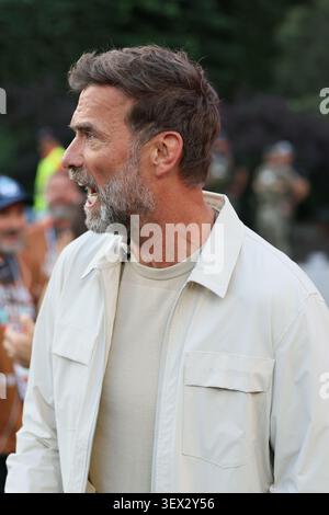 Boston, USA. Juni 2026. Jurgen Klopp reagierte beim Spiel der FIFA-Weltmeisterschaft 2026 im Stadion Boston am 29. Juni 2026 in Foxborough, Massachusetts, im Spiel der Runde 32 zwischen Deutschland und Paraguay. Quelle: Allstar Picture Library Ltd/Alamy Live News Stockfoto