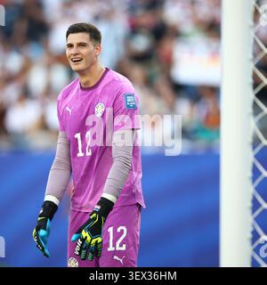 BOSTON, USA - 29. Juni 2026: Orlando Gill aus Paraguay während des Spiels der FIFA Fussball-Weltmeisterschaft 2026, Runde 32, zwischen Deutschland und Paraguay im Boston Stadium (Quelle: Craig Mercer/Alamy Live News) Stockfoto