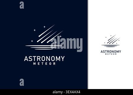 Design mit Meteor-Logo-Symbol Stock Vektor