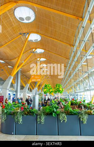 Spanien, Madrid, Madrid Barajas International Airport, Terminal 4 des britischen Architekten Richard Rogers Stockfoto