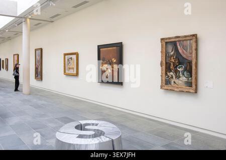Frankreich, Paris, Gebiet, das von der UNESCO zum Weltkulturerbe erklärt wurde, die Tuilerien, das Orangerie-Museum, das Untergeschoss Stockfoto