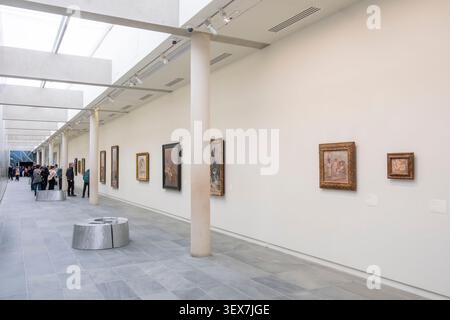 Frankreich, Paris, Gebiet, das von der UNESCO zum Weltkulturerbe erklärt wurde, die Tuilerien, das Orangerie-Museum, das Untergeschoss Stockfoto
