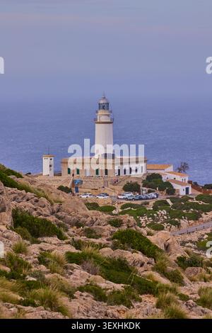 Leuchtturm Cap Formentor im Süden Mallorcas. Mallorca, Spanien - 9. Oktober 2024. Stockfoto