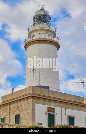 Leuchtturm Cap Formentor im Süden Mallorcas. Mallorca, Spanien - 9. Oktober 2024. Stockfoto