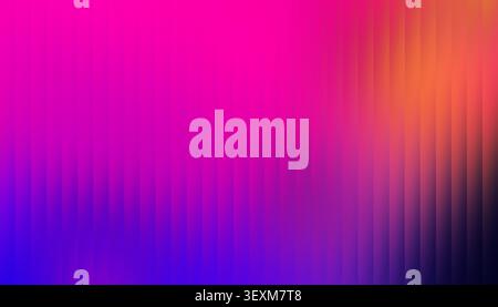 Abstrakter Hintergrund mit vertikalem facettierten Glasverlauf, der von leuchtendem Rosa zu Blau, dann Orange und Dunkelblau übergeht Stockfoto