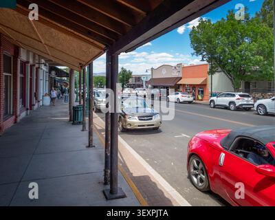 Main Street in Old Town Cottonwood Arizona USA Stockfoto