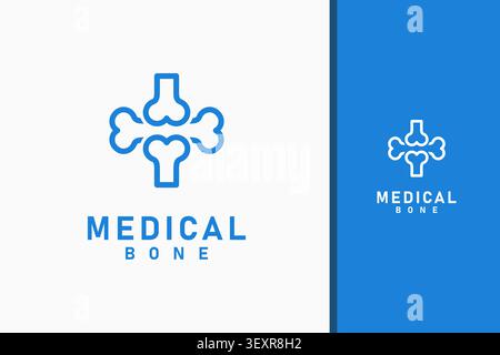 Design mit medizinischem Bone-Logo-Symbol Stock Vektor