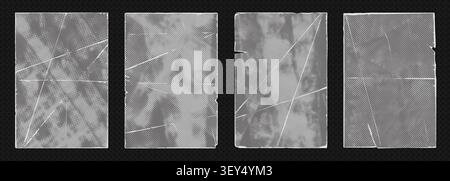 Vintage Punk Poster Hintergrund mit Grunge Texturen Vektor Illustration Hintergrund. Stock Vektor
