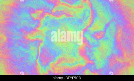 Diese Szene zeigt ein abstraktes Design mit hellen Farben, die sich harmonisch in weichen Texturen verschmelzen. Die leuchtenden Farbtöne sorgen für ein ansprechendes visuelles Erlebnis Stockfoto
