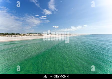 Scenische Pieransicht im St. Andrews State Park, Panama City Beach, Florida, USA Stockfoto