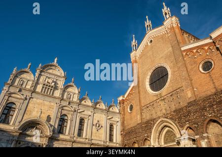 Scuola Grande di San Marco und Kirche San Giovanni e Paolo, Venedig, Italien Stockfoto