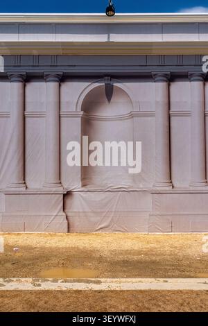 Washington, United States. 04th July, 2026. A pavilion is seen at the Great American State Fair on the National Mall, in Washington. Credit: SOPA Images Limited/Alamy Live News Stockfoto