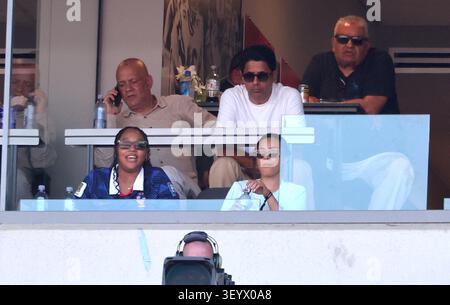 Philadelphia, Pennsylvania, USA. 4th July 2026. Philadelphia, United States. 04th July, 2026. Nasser Al-Khelaifi attends the game between France vs Paraguay at the FIFA World Cup in Philadelphia on July 4, 2026. Photo by Charles Guerin/ABACAPRESS.COM Credit: Abaca Press/Alamy Live News Stockfoto