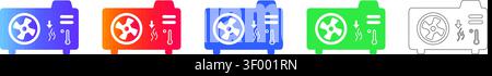 Icons Set der Klimaanlage Band 27722 Stock Vektor
