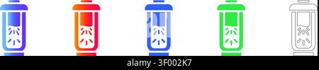 Industrielle Filtrationssysteme Icons vol 27797 Stock Vektor