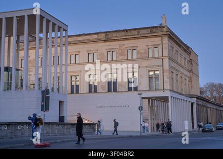 James-Simon-Galerie, Neues Museum, Am Kupfergraben, Museumsinsel, Mitte, Berlin, Deutschland Stockfoto