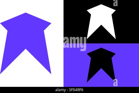 Logo-Set In Schildform Stock Vektor