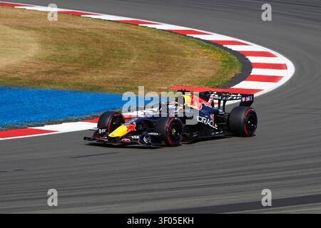 Max Verstappen (Oracle Red Bull Racing) während der Qualifikation für den Formula 1 Pirelli British Grand Prix 2026 auf dem Silverstone Circuit am 4. Jul 2026 Stockfoto