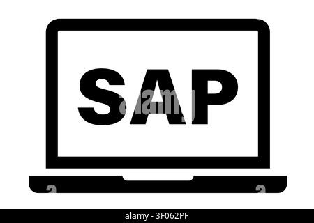 Symbolgruppe für SAP-Browser-Computer Stock Vektor