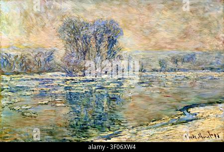 Eis, Weißeffekt, Eisschollen (Glaques, effet blanc) (1893) von Claude Monet | ArchiVerse Stockfoto