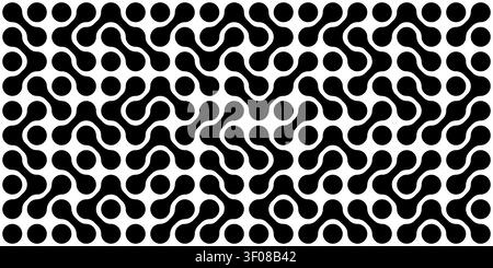 Metaball-Punktmuster Hintergrund Illustration Stock Vektor