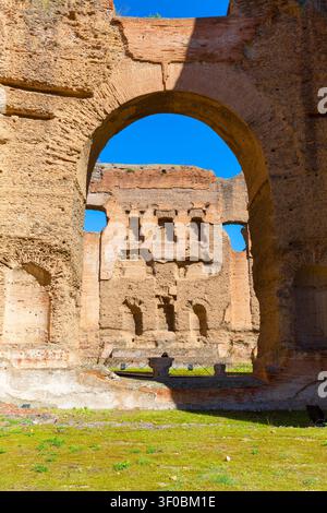 3. Jahrhundert Caracalla Thermen (Terme di Caracalla), Ruinen der antiken römischen öffentlichen Bäder, Rom, Italien Stockfoto