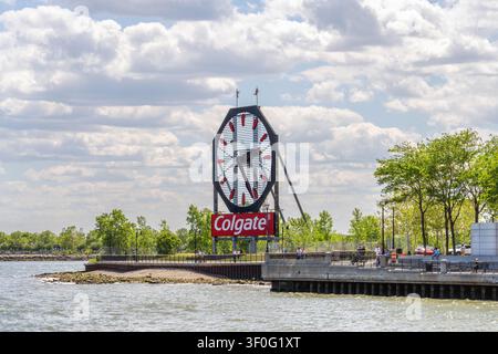 Colgate Clock, Jersey City, New Jersey, USA Stockfoto