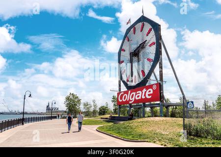Colgate Clock, Jersey City, New Jersey, USA Stockfoto