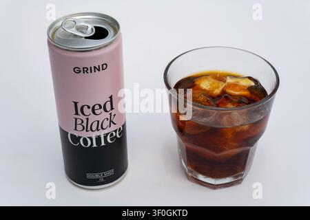 Gemahlener Eiskaffee Stockfoto