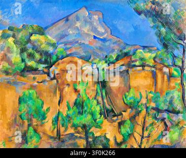 Mont Sainte-Victoire (La Montagne Sainte-Victoire vue de la carrière Bibémus) (1897) von Paul Cézanne Stockfoto