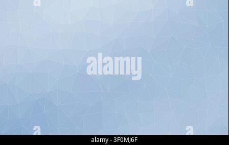 Moderner abstrakter Low-Poly-Hintergrund mit hellblauem dreieckigem Netzgradientenlayout Stock Vektor
