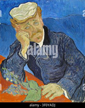 Porträt von Dr. Paul Gachet (1890) von Vincent van Gogh Stockfoto