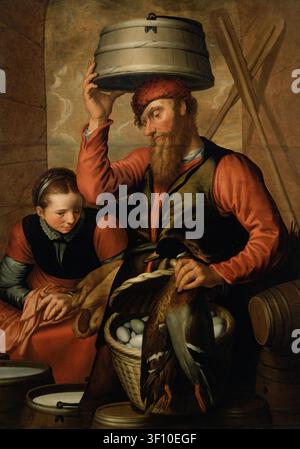 Händler im Spiel, 1561. Stockfoto