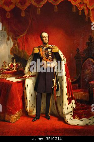 Porträt von Wilhelm II. von Oranien, König der Niederlande, 1849. Stockfoto
