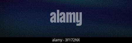Abstrakter breiter körniger Hintergrund mit tiefen Marineblau-, Türkis- und Dunkelviolett-Gradienten, ausgestattet mit einer raffinierten rauschigen Textur für moderne Banner und w Stockfoto