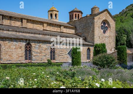 Abbaye de Fontfroide, nahe Narbonne, Okzitanien, Frankreich Stockfoto