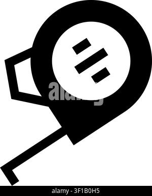 Maßband-Symbol, Messung, Maß, Lineal, Länge Stock Vektor