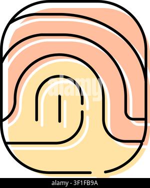 Fingerabdrucklinien, die einen biometrischen Scan für eine sichere digitale Identität anzeigen, der den Zugriff auf Daten authentifiziert und die persönliche Privatsphäre in der heutigen Zeit schützt Stock Vektor
